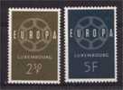 Luxembourg  -  1959   EUROPA  N° 567 à 568  Neuf X X Paire - Neufs