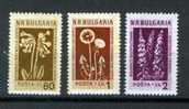 BULGARIA - 1953 MEDICINAL PLANTS TOP VALUES (3) FINE MINT LMM * 929-931 - Unused Stamps