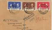 Carta, Certificada MBABANE ( Swazilandia) 1937, Cover, Letter - Swaziland (1968-...)