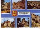DOMFRONT  -  6 Vues : ND Sous L´Eau, Rue Mal Foch, Vue Générale, Hte Chapelle, Ruines Donjon, Tour - N° 104 - Domfront