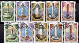 Leuchtturm 1982 Serie I Sowjetunion 5239/3 **/o 3€ In Cherson Wororzow Majak Tomrjuk Lighthouse Set Of USSR CCCP SU - Schiffahrt