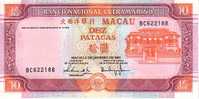 MACAU   10 Patacas   Daté Du 08-01_2001   Pick 76a     ***** BILLET  NEUF ***** - Otros – Asia