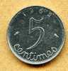 5 CENTIME " Epi" 1962  SUP - 5 Centimes