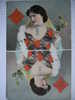 Surrealisme Carte A Jouer  Dame De Carreau - Playing Cards