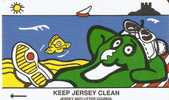 JER-48 TARJETA DE JERSEY DE SUNBATHING (14JERA) - Jersey Et Guernesey