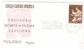 24044)lettera F.D.C. Chiusura Concilio Vaticano II Con 20£  Vaticane  Da Città Del Vaticano A Città - Covers & Documents