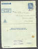 Denmark Aerogram Luftpost Par Avion King Frederik IX København Cancel 1950 LF1 Kz.1. To Bronxville New York - Interi Postali