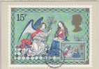 GRANDE BRETAGNE  CARTE MAXIMUM NUM.YVERT  921 NOEL LA NATIVITE - Tarjetas PHQ