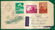 HUNGARY - 1959 FDC Sent To BUENOS AIRES - Yvert # 1304- 1307 - A224 - At Back 1007A (x2) + 1267 (x2) - FDC
