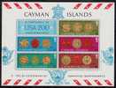 US Bicentenaire, Cayman Is. Sc376a US Bicentennial, Seals & Liberty Bell - Us Independence