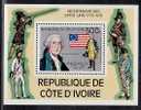 US Bicentenaire, Ivory Coast Sc426 US Bicentennial, George Washington - Us Independence