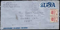 USA / EGYPT / 1981 ?? UPRATED AEROGRAMME FROM USA TO EGYPT/ 2 SCANS . - Sonstige & Ohne Zuordnung