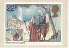 G B  CARTE MAXIMUM NUM.YVERT 1013 NOEL DESSINS D ENFANTS - Carte PHQ