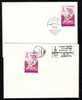 Olympic Games Obliteration ,stamp -lutte- Romania,2 Covers. - Lotta