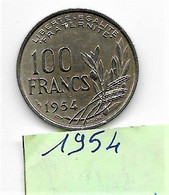 100 Francs  1954   "Cochet" SUP+ - 100 Francs