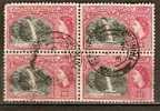 Trinidad And Tobago  1953  QEII  (o) 60c Postally Used Block X 4 - Trinidad & Tobago (...-1961)