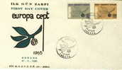 TURKEY FDC MICHEL 1961/62 EUROPA 1965 - 1965