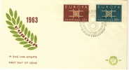 NEDERLAND FDC MICHEL 806/07 EUROPA 1963 - 1963