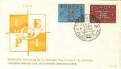 BELGIUM FDC MICHEL 1320/21 EUROPA 1963 - 1963