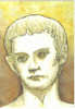 Carte Postale 59. Bavay  Caligula  Illustration De Boris Mari Au Musée  D'archéologie  Trés  Beau Plan - Bavay