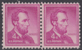 !a! USA Sc# 1036 MNH Horiz.PAIR - Abraham Lincoln - Unused Stamps