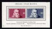 SVIZZERA - SWITZERLAND 1948 IMABA BASEL Foglietto Helvetia Alto Valore Di Catalogo NUOVO SENZA GOMMA - Unused Stamps