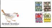 Great Britain 1982  British Textiles. FDC.  Perth Postmark - 1981-1990 Em. Décimales