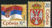 2006 Serbia Flag & Coat Of Arms 2v - Briefmarken