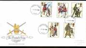 Great Britain 1983  British Army Uniforms. FDC.  Perth Postmark - 1981-1990 Decimale Uitgaven