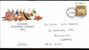 Great Britain 1984  London Economic Summit. FDC  Grantham,Lincs. Postmark - 1981-1990 Em. Décimales