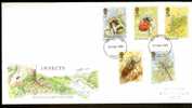 Great Britain 1985  Insects. FDC  Perth. Postmark - 1981-1990 Decimal Issues