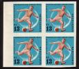 BULGARIA / BULGARIE - 1962 - Coup Du Mond De Footbale - Chili'62 - Bl.de 4 Non Dent.** - See MACE A LOWER BID! - Unused Stamps