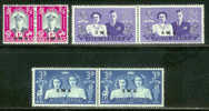 SWA 1947 Mint Never Hinged Stamp(s) Royal Visit 3 Pairs 252-257 - Namibia (1990- ...)