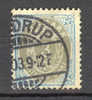 Denmark 1875 Mi. 22 I Y B B Ciffre Ziffern Straight Frame Normaler Rahme Perf 12 3/4 €6,- - Oblitérés