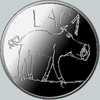 LATVIA 2009 SILVER COIN 1 LATS PIG / "The Piglet" 2009, -  PROOF - Lettonie