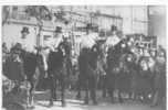 26 /// FL/ NYONS / CARTE PHOTO / PARADE A CHEVAL DEVANT HOTEL COLOMBET - Nyons