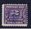 CDN+ Kanada 1933 Mi 12 Portomarke - Segnatasse