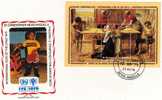 UNICEF Kindertag 1979 St.Christopher 383/6+Block 7 Auf 2FDC 8€ Weihnachten Sheet Christmas M/s Childrens Cover Bf UNESCO - UNICEF