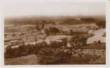 Enniskillen Panoramic View Town, Church Spire, Cemetery(?), Fermanagh County Real Photo Postcard - Fermanagh
