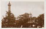 Enniskillen Monument And Bandstand On Real Photo Postcard - Fermanagh