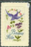 BONNE FETE - CARTE BRODEE - OISEAU - TB - Andere & Zonder Classificatie