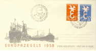 NEDERLAND FDC MICHEL 718/19 EUROPA 1958 - 1958