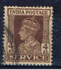 IND+ Indien 1939 Mi 111 Dienstmarke - 1936-47 Roi Georges VI