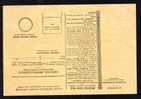 OLD BULETIN D´EXPEDITION MANDATE POSTALE INTERNATIONALE ,INTERNATIONAL  MONEY ORDER,IMPRINTED POSTAGE 5 BANI,FERDINAND. - Parcel Post