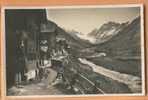 E670 Blatten In Lötschen. Sattelhorn, Schienhorn Langgletscher,mazots,raccards. Cachet Blatten 1932 Vers Montana-Vermala - Blatten