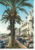 NICE-promenade Des Anglais; Beau Palmier +parking Auto Avec 2cv Citroen,simca, 4cv,etc.. - Straßenverkehr - Auto, Bus, Tram