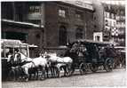 PARIS 1900 - Départ De Tapissière Pour Les Champs De Courses (reproduction) - Transport Urbain En Surface