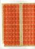 - FEUILLE DE 100 TIMBRES . 3c SEMEUSE ORANGE FOND PLEIN .N°278A Y&T . DATEE 24.12.36 - Full Sheets