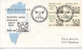 Greenland FDC Block Of 4 Sport 8-4-1976 With Cachet Sent To Denmark - Other & Unclassified