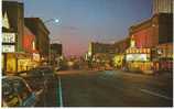 Everett WA Chrome Street Scene, Everett Theater Business Signs Stores Colby Avenue 1960s Postcard - Sonstige & Ohne Zuordnung